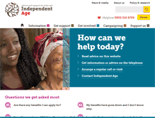 Tablet Screenshot of independentage.org